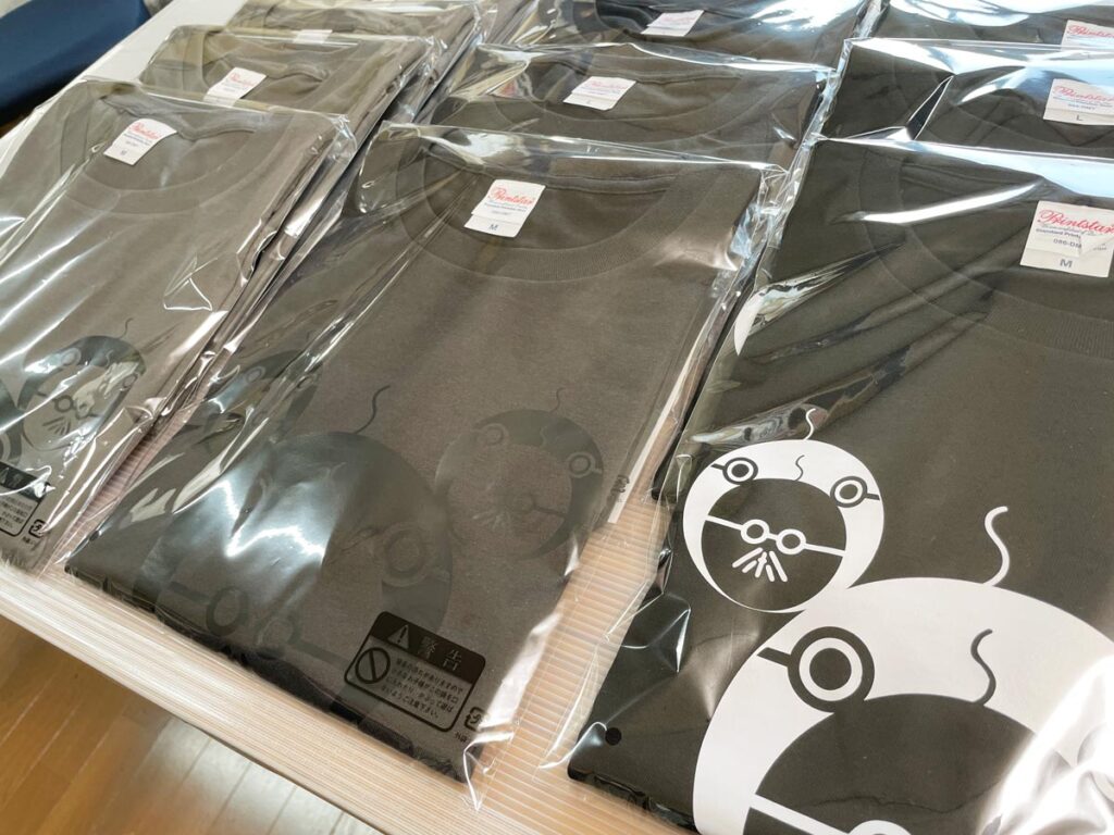 古民家カフェの販売用Tシャツ